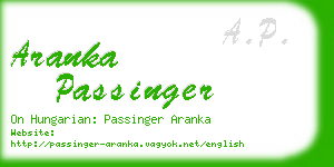 aranka passinger business card